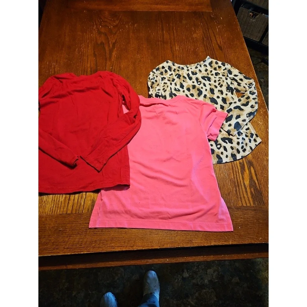 Youth‎ Girl Size 6 Tshirts Holiday Nike & 365 Kids 3pc bundle (A845)